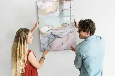 Tableau magnétique effaçable à sec modèle marbre