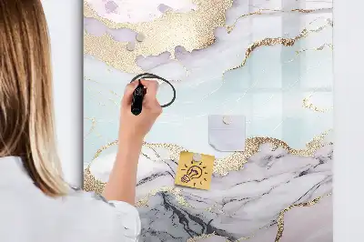 Tableau magnétique effaçable à sec modèle marbre