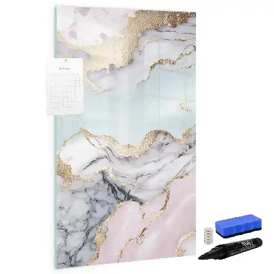 Tableau magnétique effaçable à sec modèle marbre