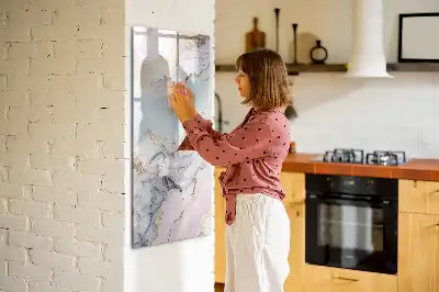 Tableau magnétique effaçable à sec modèle marbre