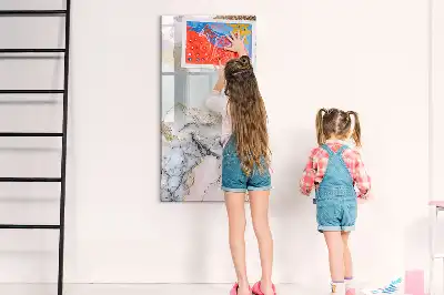 Tableau magnétique effaçable à sec modèle marbre