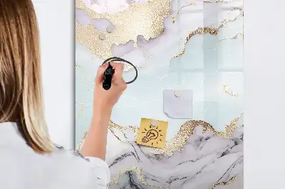 Tableau magnétique effaçable à sec modèle marbre