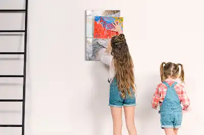 Tableau magnétique effaçable à sec modèle marbre