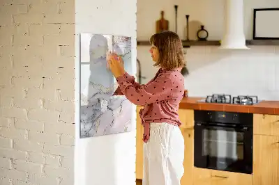 Tableau magnétique effaçable à sec modèle marbre