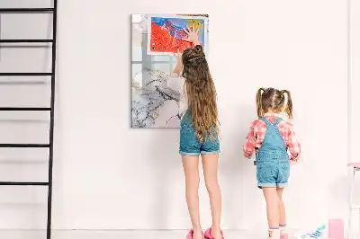 Tableau magnétique effaçable à sec modèle marbre