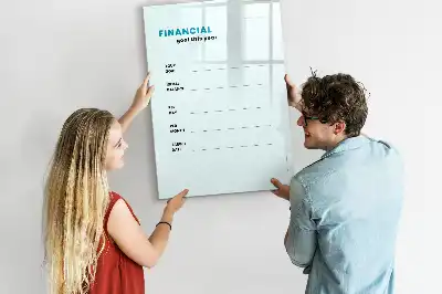 Tableau effaçable à sec magnétique planificateur financier