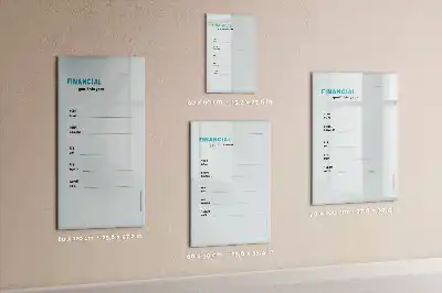 Tableau effaçable à sec magnétique planificateur financier