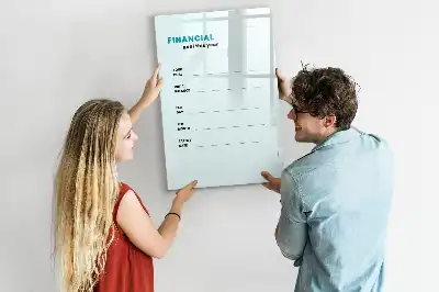 Tableau effaçable à sec magnétique planificateur financier