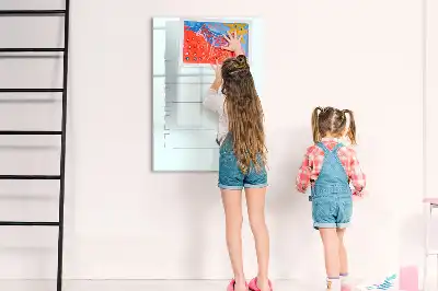 Tableau effaçable à sec magnétique planificateur de voyage
