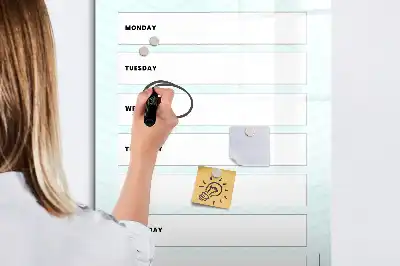 Planificateur hebdomadaire tableau magnétique effaçable à sec