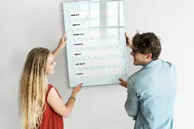 Planificateur hebdomadaire tableau magnétique effaçable à sec