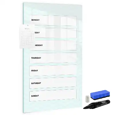 Planificateur hebdomadaire tableau magnétique effaçable à sec