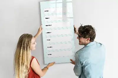 Planificateur hebdomadaire tableau magnétique effaçable à sec