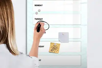 Planificateur hebdomadaire tableau magnétique effaçable à sec