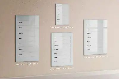 Planificateur hebdomadaire tableau magnétique effaçable à sec