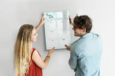 Tableau magnétique effaçable à sec planificateur d'objectifs
