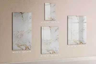 Tableau magnétique effaçable à sec effet marbre décoratif