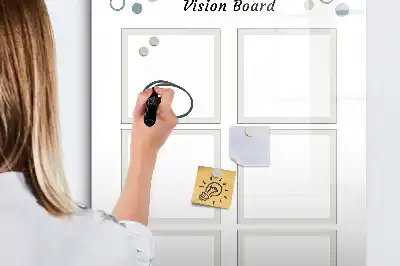 Tableau de vision magnétique effaçable à sec