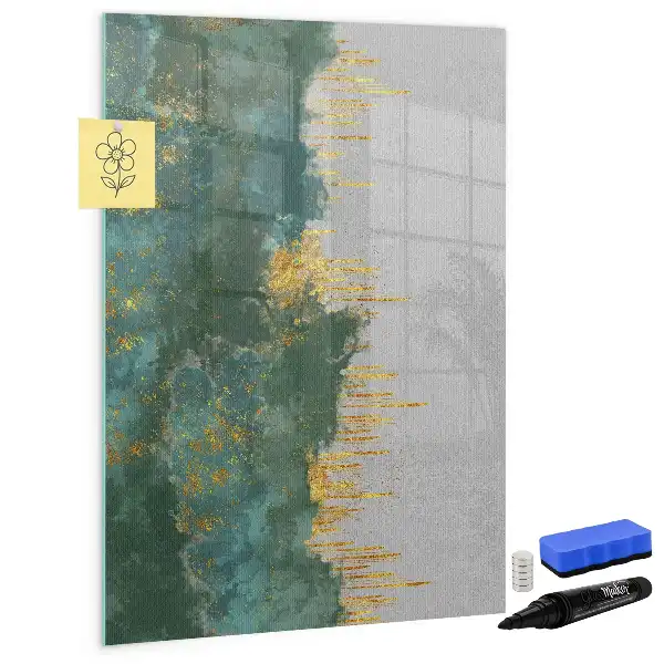 Tableau magnétique effaçable à sec avec motif décoratif