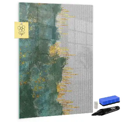 Tableau magnétique effaçable à sec avec motif décoratif