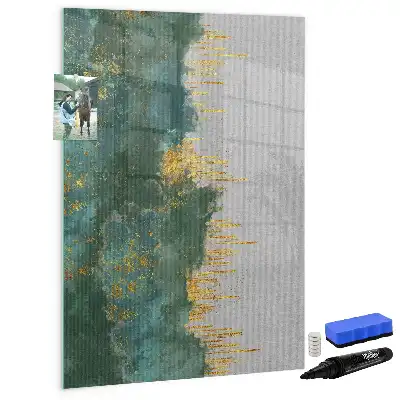 Tableau magnétique effaçable à sec avec motif décoratif