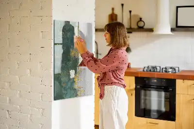 Tableau magnétique effaçable à sec avec motif décoratif