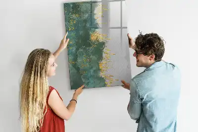 Tableau magnétique effaçable à sec avec motif décoratif