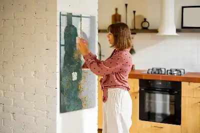 Tableau magnétique effaçable à sec avec motif décoratif