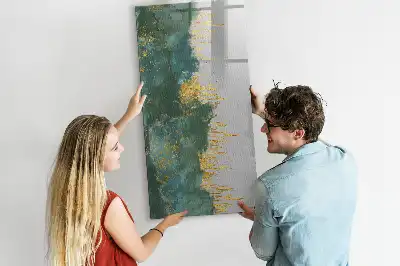 Tableau magnétique effaçable à sec avec motif décoratif