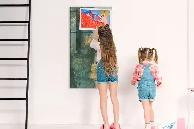 Tableau magnétique effaçable à sec avec motif décoratif