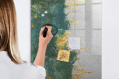 Tableau magnétique effaçable à sec avec motif décoratif