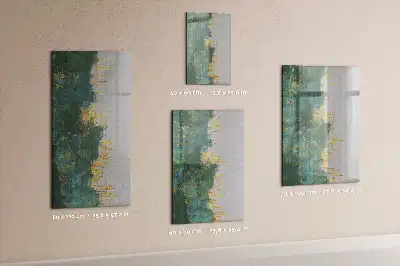 Tableau magnétique effaçable à sec avec motif décoratif