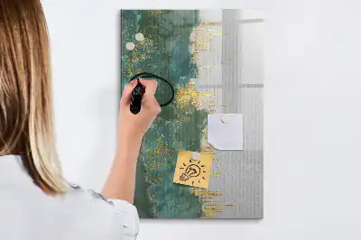 Tableau magnétique effaçable à sec avec motif décoratif