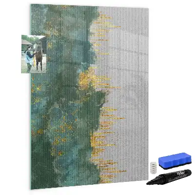 Tableau magnétique effaçable à sec avec motif décoratif