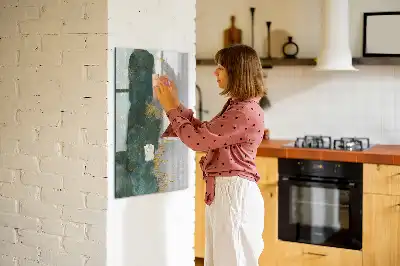 Tableau magnétique effaçable à sec avec motif décoratif