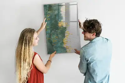 Tableau magnétique effaçable à sec avec motif décoratif