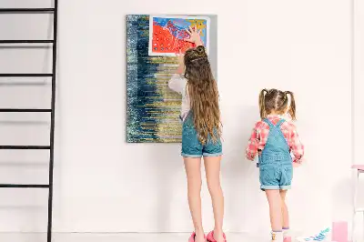 Tableau magnétique effaçable à sec motif décoratif