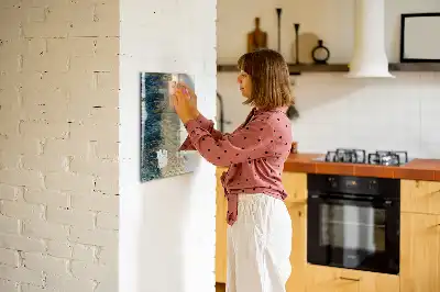 Tableau magnétique effaçable à sec motif décoratif