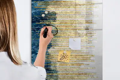 Tableau magnétique effaçable à sec motif décoratif