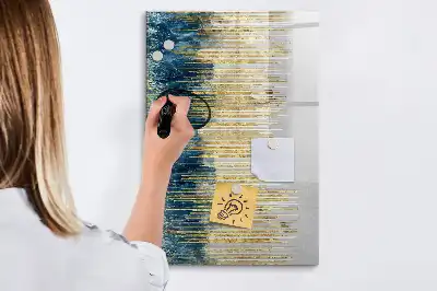 Tableau magnétique effaçable à sec motif décoratif