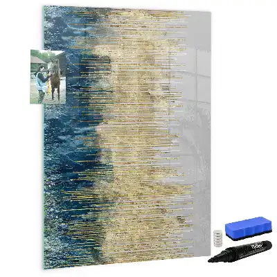 Tableau magnétique effaçable à sec motif décoratif