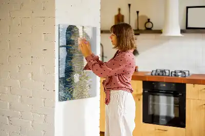 Tableau magnétique effaçable à sec motif décoratif