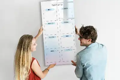 Tableau magnétique effaçable à sec standard