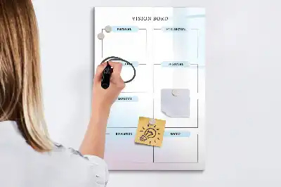 Tableau magnétique effaçable à sec standard