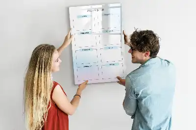 Tableau magnétique effaçable à sec standard