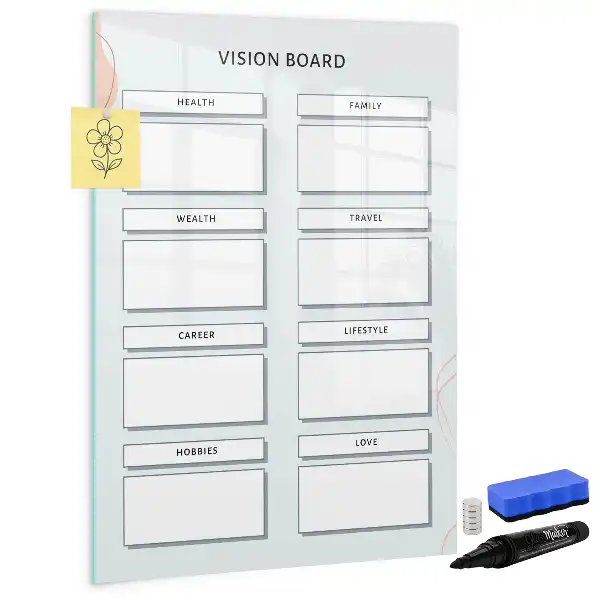 Tableau de vision magnétique effaçable à sec