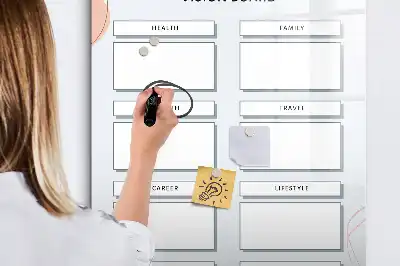 Tableau de vision magnétique effaçable à sec