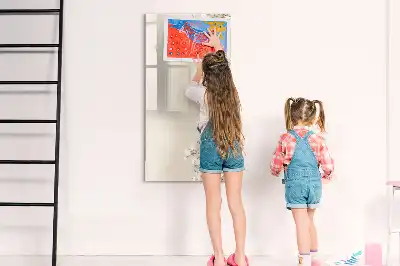Tableau effaçable à sec magnétique motif fleurs délicates