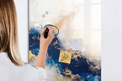 Tableau magnétique effaçable à sec modèle marbre absolu