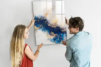 Tableau magnétique effaçable à sec modèle marbre absolu